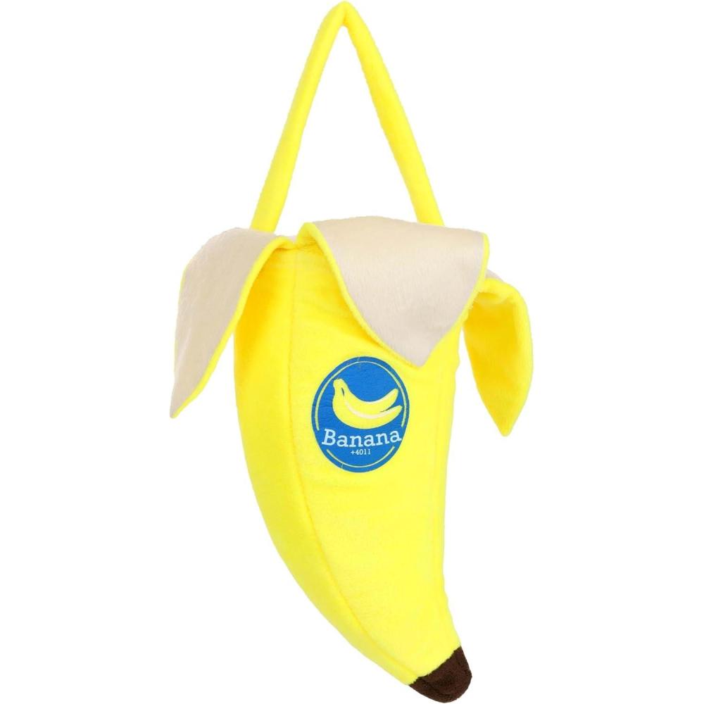 imageBanana Trick or Treat Halloween Bag for Kids or Adults with Strap and Peel Opening  Fun Food Costume Accessory StandardStandard