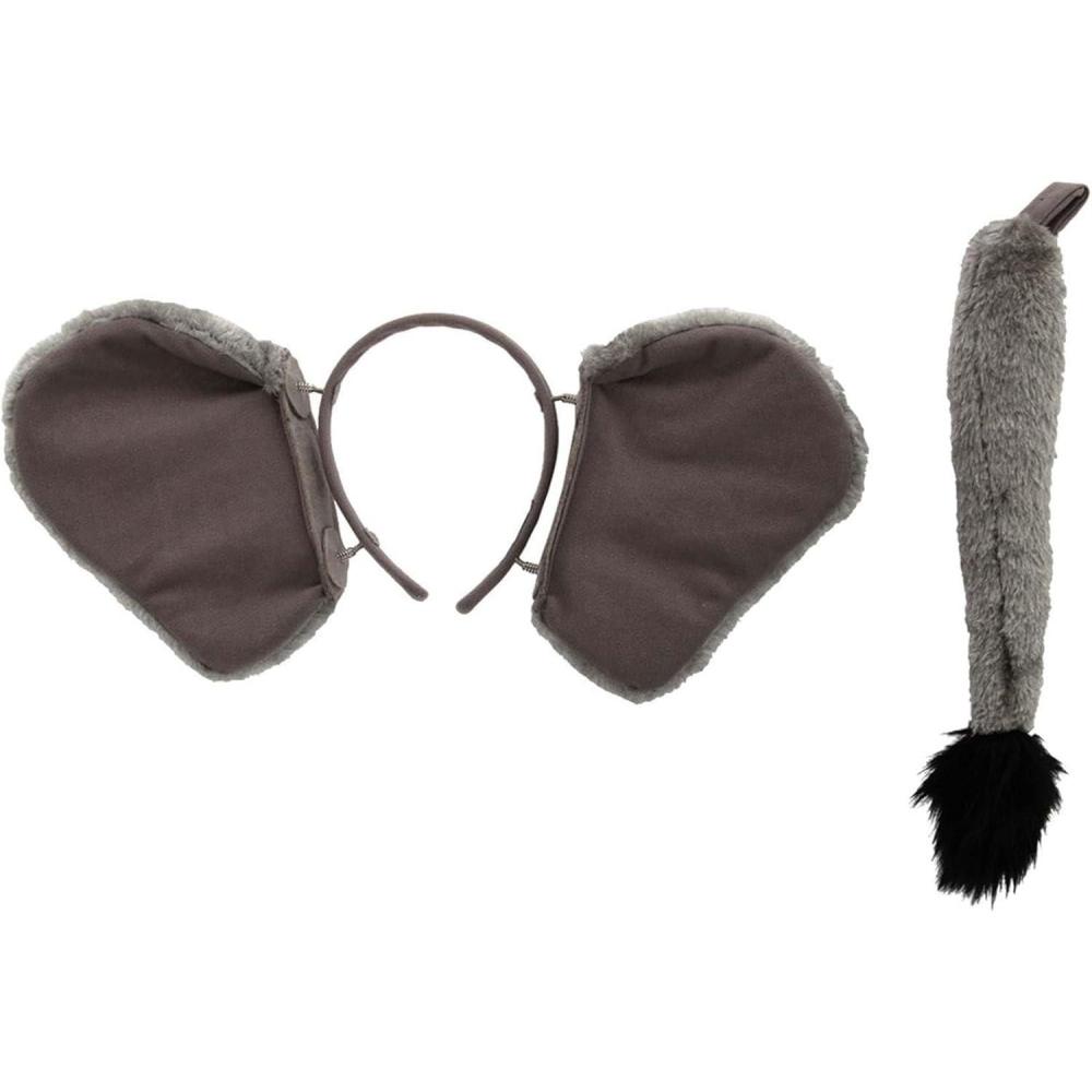 imageFun Costumes Springy Elephant Headband ampamp Tail Kit Set with Moving Ears One Size Fits Most