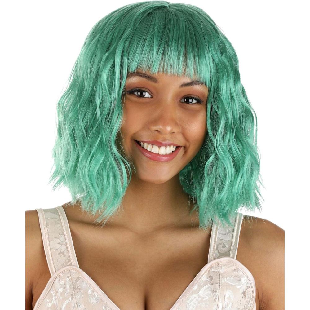 imageFun Costumes Womens Bright Teal Wavy WigBright Teal