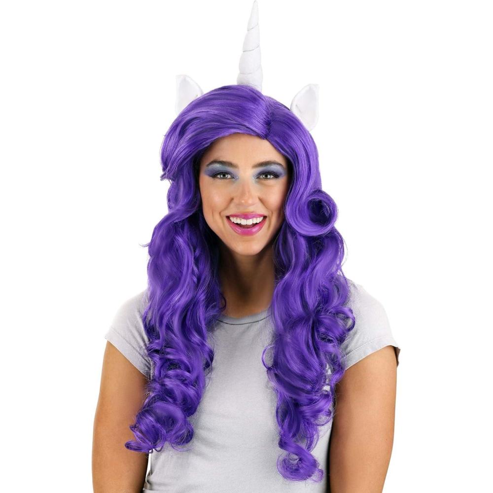 imageFun Costumes Womens My Little Pony Fluttershy Wig Long Wavy Hair  Officially Licensed Pink Fluttershy PonyRarity