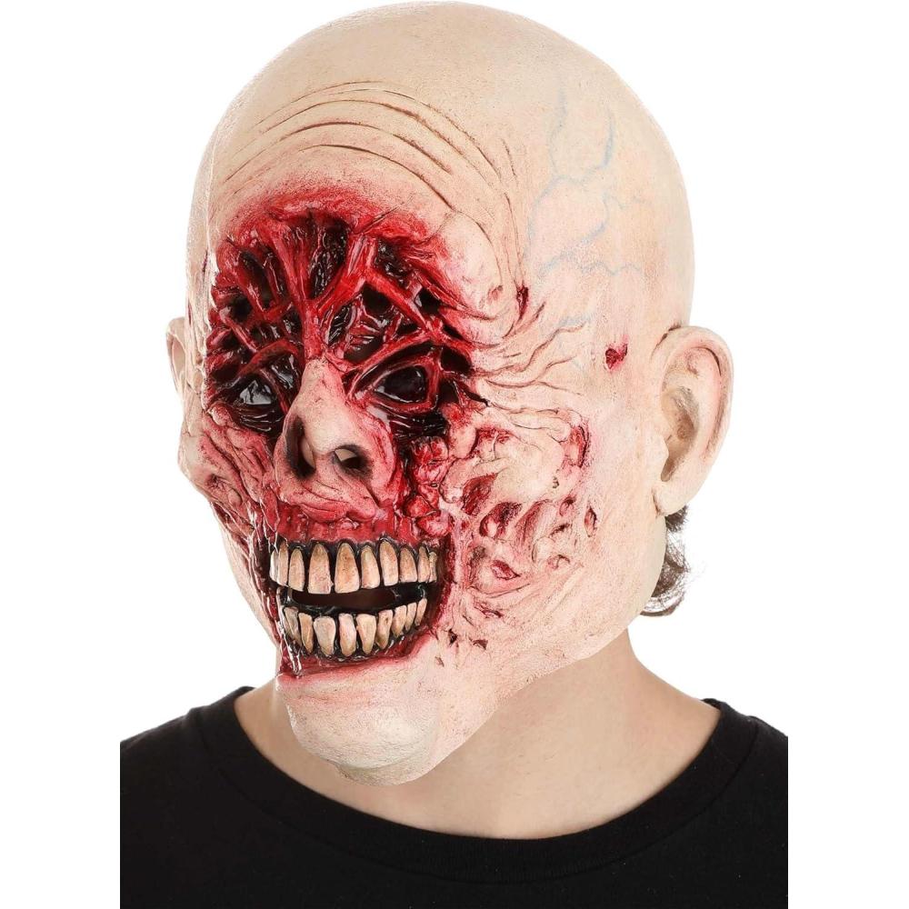 imageImmortal Masks Adult Void Halloween Mask Realistic Scary Horror Costume Mask for Zombie Cosplay