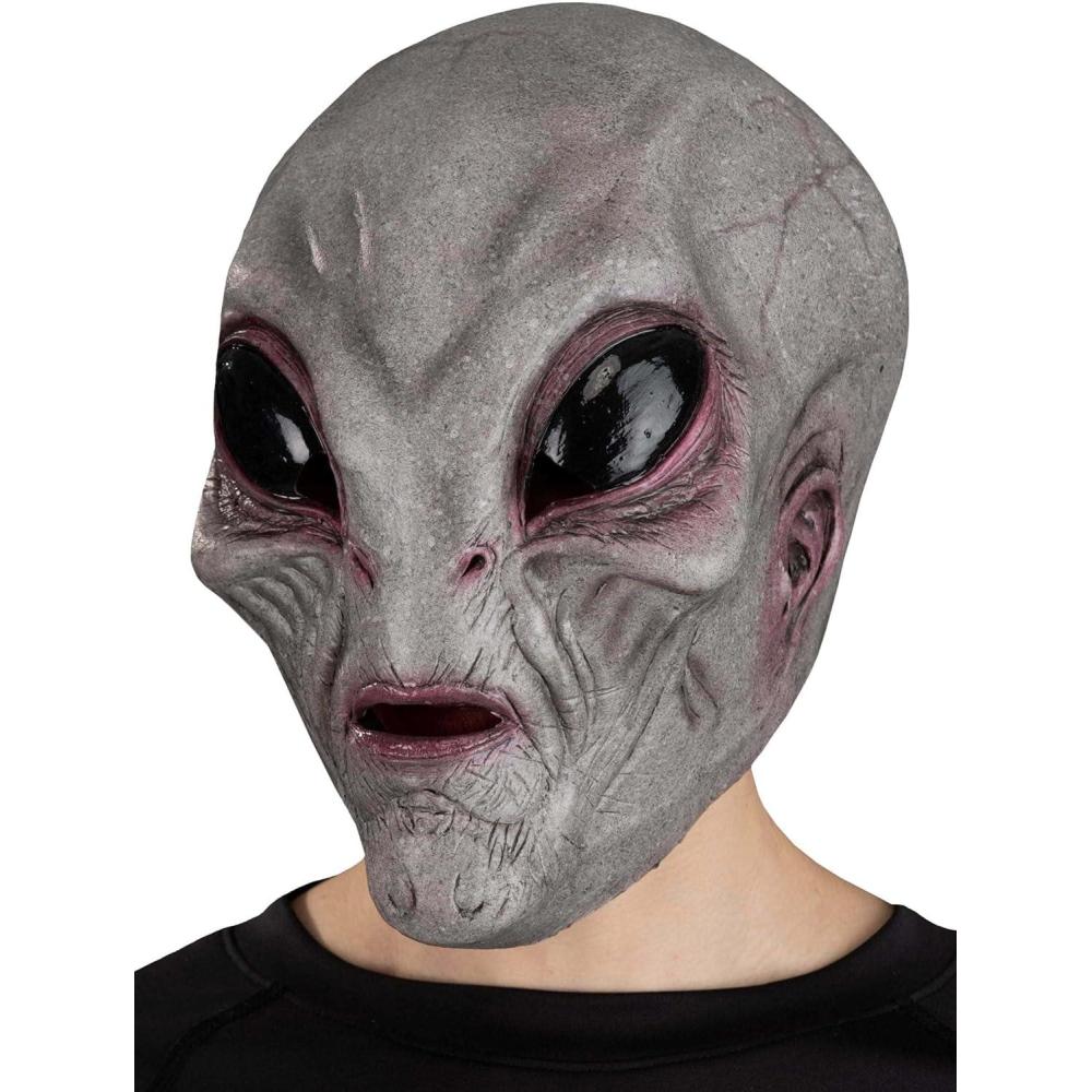 imageImmortal Masks Basilisk Lizard Latex Halloween Mask for Adults Full Head Realistic Scary Halloween Masks GreenGray