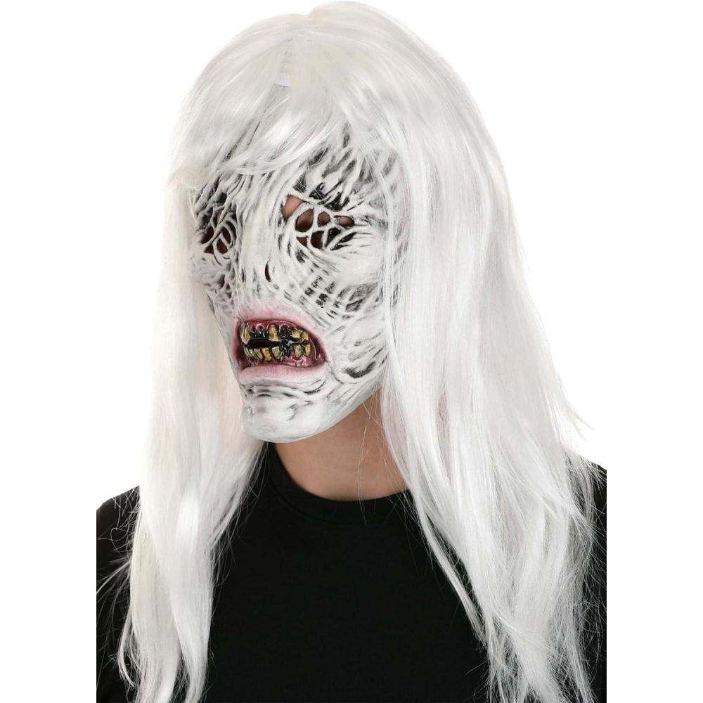 imageImmortal Masks Basilisk Lizard Latex Halloween Mask for Adults Full Head Realistic Scary Halloween Masks GreenWhite