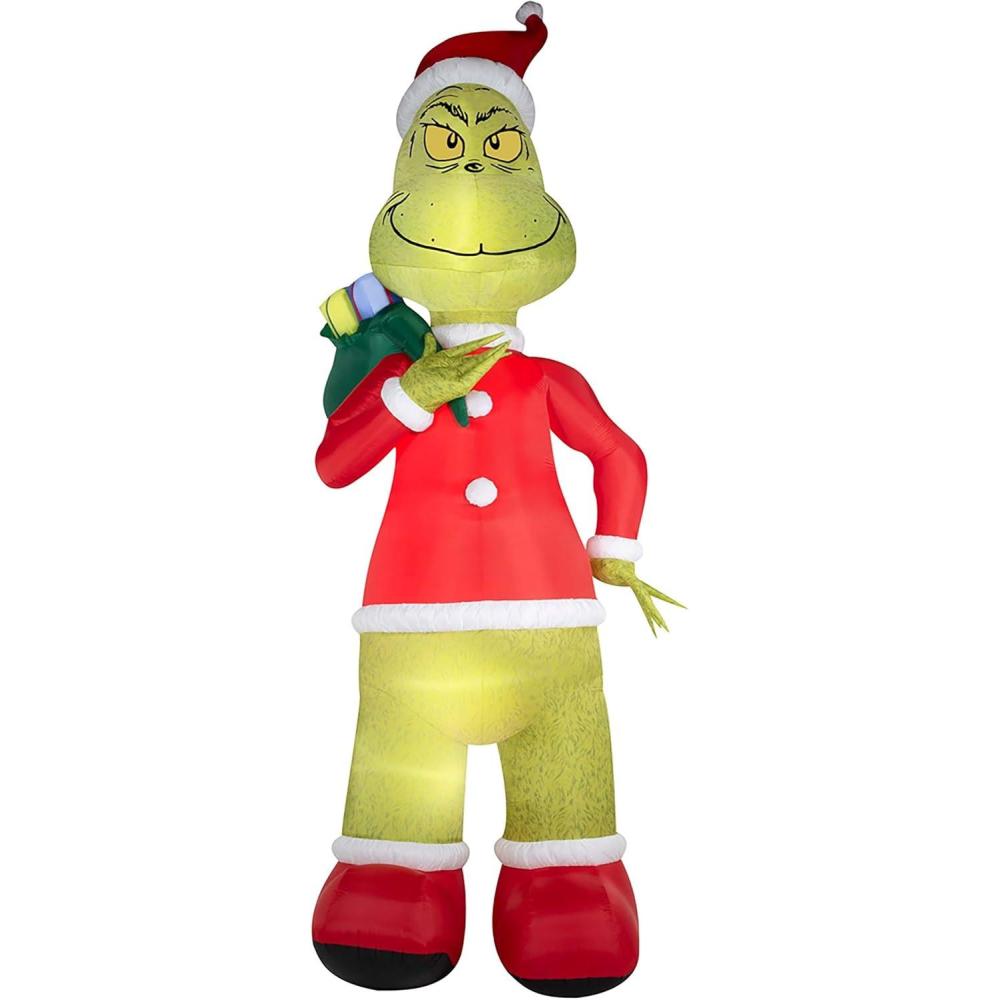imageInflatable Colossal Santa Grinch Decoration