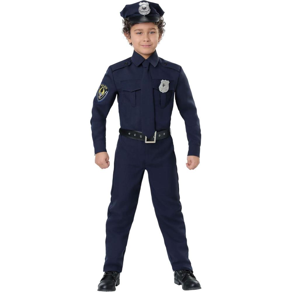 imageToddler Cop Costume Police Officer Uniform