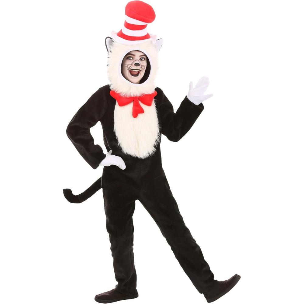 imageelope Dr Seuss The Cat in The Hat Premium Costume Kids XSmallXSmall