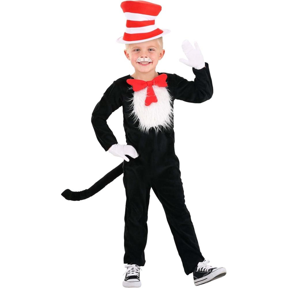 imageelope Dr Seuss The Cat in the Hat Deluxe Costume Toddler  4T4T