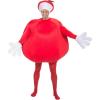 imageAdult Big Red Apple Costume Juicy Fruit Inspired Outfit For Men And Woman With Sleeveless Apple Bodysuit And A Stem Hat