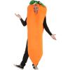imageAdult Carrot Halloween Costume  Adult Foam Backed Hooded Tunic with Face Opening
