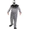 imageAdult Killer Gothic Clown Costume Mask ampamp Jumpsuit for Horrifying Halloween Outfit