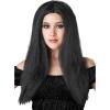 imageBlack Witch Wig  Synthetic Hair with Styled Hair and Elastic Cap for a Secure Fit