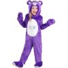 imageCare Bears Classic Share Bear Costume For Toddlers  Purple Polyester Faux Fur Jumpsuit With Center Back Zipper