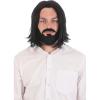 imageFun Costumes Legendary Hitman Wig ampamp Beard Costume Accessory Set  Movie Character Assassin Black Wig Goatee ampamp Mustache STStandard