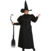 imagePlus Size Wizard of Oz Wicked Witch Costume Black Dress Robe ampamp Hat for Wicked Witch of the West Outfit
