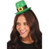 imageSequin Mini Leprechaun Hat Costume Headband  Green Felt Hat with Sequins and Bow