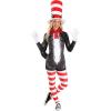 imageWomens Cat In The Hat Costume  Sassy Dr Seuss Storybook Character Printed Romper With Tail Accessories
