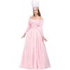 imageWomens Deluxe Pink Witch Dress Costume Magical Pink Gown Adult Halloween Costume