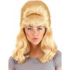 imageWomens Female Robot Costume Wig  Lady Robot Costumes Accessory Long Blonde Updo Bouffant Synthetic Hair Wigs STStandard