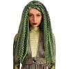 imageWomens Medusa Costume Wig  Long Green Curly Wavy Afro Synthetic Hair Wigs Greek Goddess Mythology Cosplay Wig STStandard