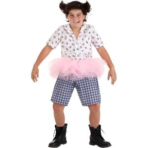Ace Ventura Pet Detective Kid’s Ace Ventura Tutu Costume with Wig, Boys Movie Costume for Halloween and Roleplay