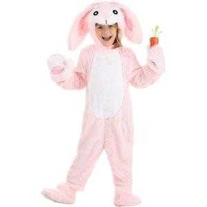 Adorable Fuzzy Toddler Pink Fluffy Bunny Costume | Hop Into Holiday Fun In Style