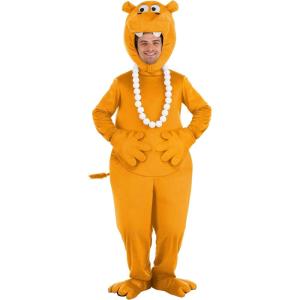 Adult Hungry Hungry Hippos Costume – Nostalgic Game Group for Halloween Parties and Ideas(Orange)