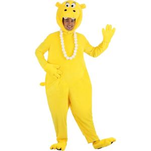 Adult Hungry Hungry Hippos Costume – Nostalgic Game Group for Halloween Parties and Ideas(Yellow)