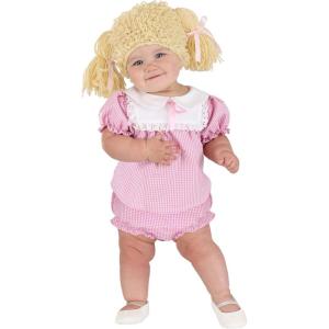Cabbage Garden Infant Costume for Halloween – Dress, Diaper Cover, Wig with Ribbons