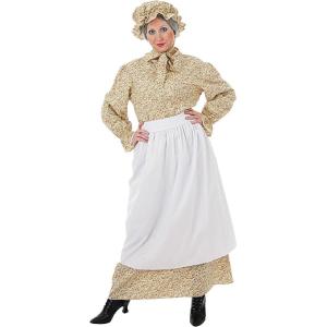 Classic Auntie Em Costume | Authentic Dress, Bonnet, and Apron Set | Halloween Outfit