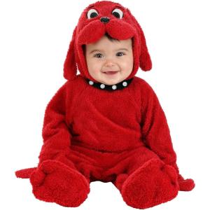Clifford the Big Red Dog Costume for Infants – Jumpsuit, Hood, and Booties