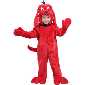 Clifford the Big Red Dog Toddler Costume – Hooded Jumpsuit & Foot Covers, Officially Licensed