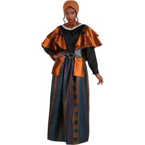 Coven Mistress Costume for Women – Blouse, Skirt, Shrug, Belt, and Turban