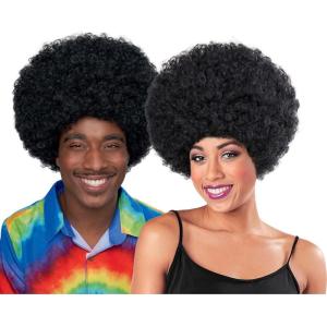 Deluxe Afro Wig Music Costume Wig with Curly Synthetic Hair for Music Theme Cosplay(Standard)