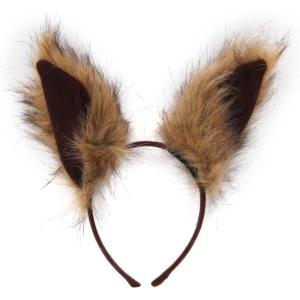 Deluxe Squirrel Ears Costume Headband Accessory – Faux Fur Plush Ears, One Size Fits Most