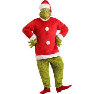 Dr. Seuss The Grinch Santa Deluxe Costume with Mask