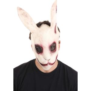 Fun Costumes Adult Scary Wicked Rabbit Mask – Full Face Creepy Horror Bunny Mask – Masquerade Party Costume Accessories, Standard(Standard)