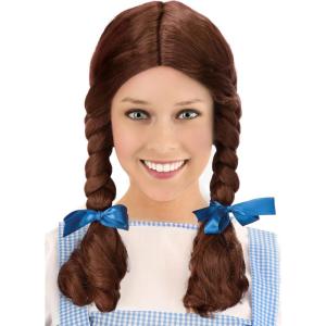 Fun Costumes Deluxe Kansas Girl Wig Pigtails Costume wig | Standard