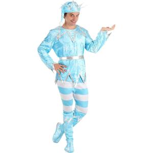 Fun Costumes Enchant the Frozen Realm with Our Adult Deluxe Jack Frost – Frosty Elegance in Every Detail Medium