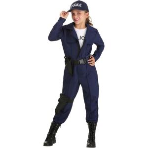 Fun Costumes Girls Tactical Cop Costume Police Swat Team Costume for Girls Medium (8-10)