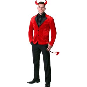 Fun Costumes Men’s Dashing Devil Costume, Large Red