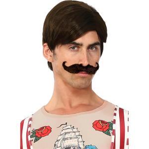 Fun Costumes Men’s Strongman Wig and Mustache Standard(Standard)