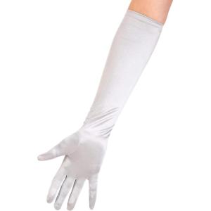 Fun Costumes Silver Costume Gloves | Standard