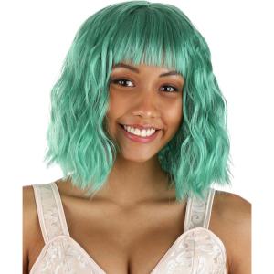 Fun Costumes Women’s Bright Teal Wavy Wig(Bright Teal)