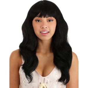 Fun Costumes Women’s Deep Black Full Wavy Wig(Deep Black)