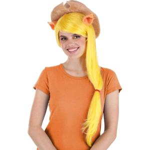 Fun Costumes Women’s My Little Pony Fluttershy Wig Long Wavy Hair | Officially Licensed Pink Fluttershy Pony(Applejack)