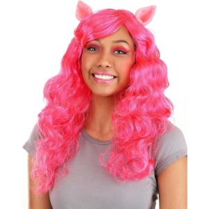 Fun Costumes Women’s My Little Pony Fluttershy Wig Long Wavy Hair | Officially Licensed Pink Fluttershy Pony(Pinkie Pie)