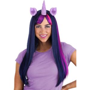 Fun Costumes Women’s My Little Pony Fluttershy Wig Long Wavy Hair | Officially Licensed Pink Fluttershy Pony(Twilight Sparkle)