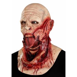 Immortal Masks Speechless Monster Latex Halloween Mask for Adults, Full Head Realistic Scary Halloween Masks Red