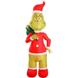 Inflatable 8FT Large Santa Grinch Outdoor Decoration | Christmas Decorations