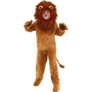 Kids Deluxe Lion Costume, Wild King of the Jungle Cat Safari Roar Mane Outfit for Dress-Up(Costume)
